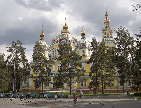 Russian cathedral, Almaty, Kazakhstan